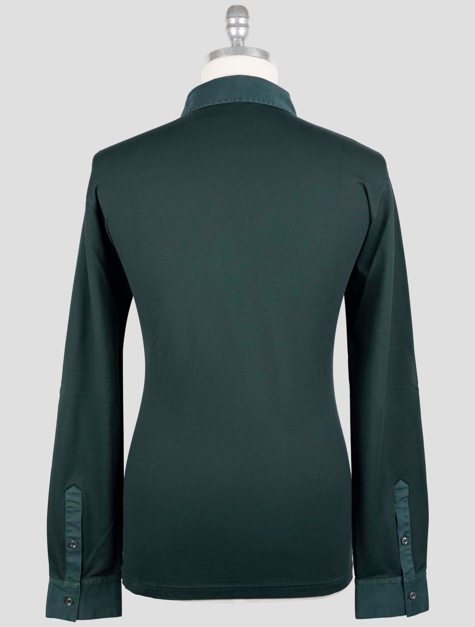 Kiton Green Cotton Ea Sweater Polo