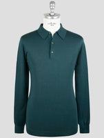 Kiton Green Cotton Sweater Polo