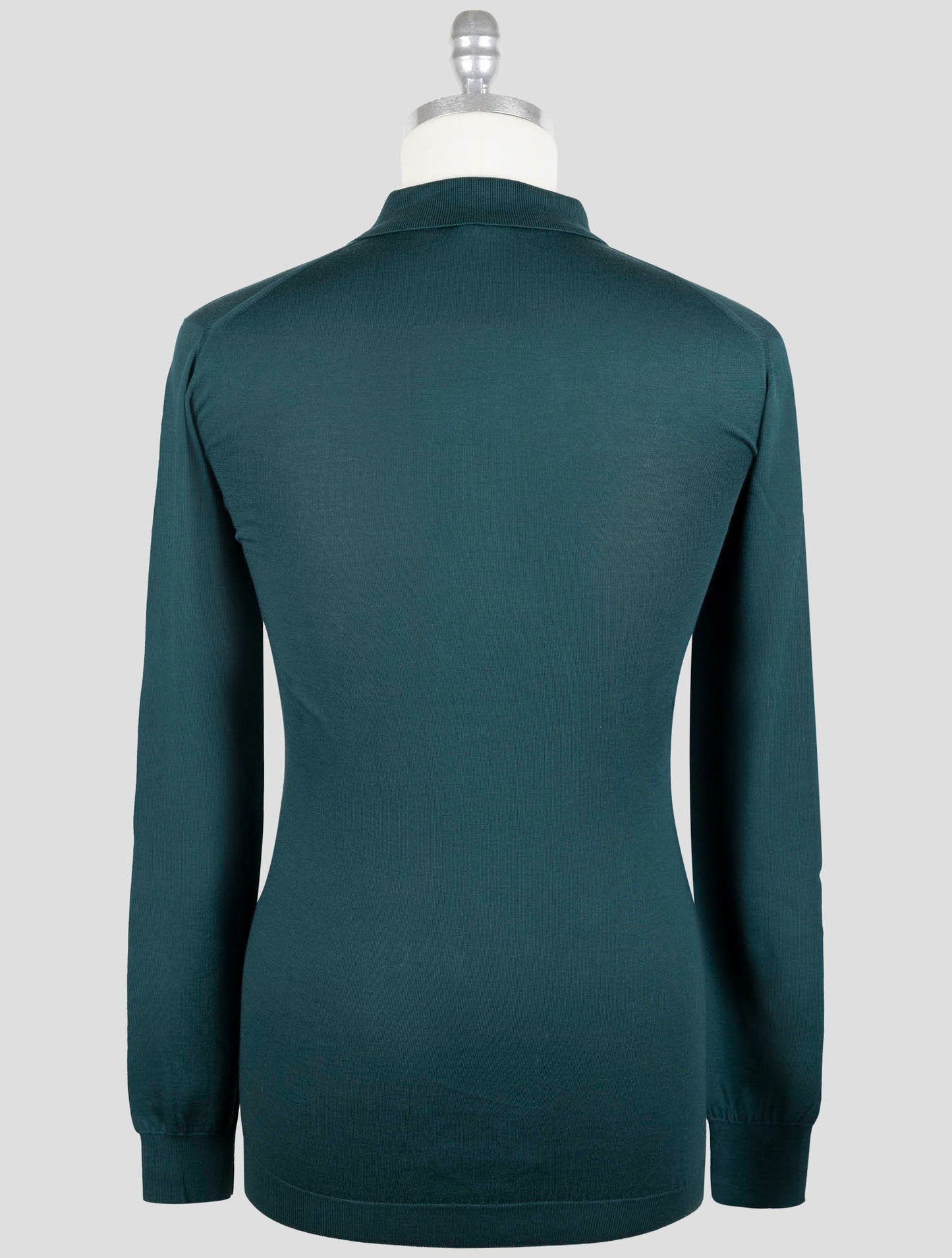 Kiton Green Cotton Sweater Polo