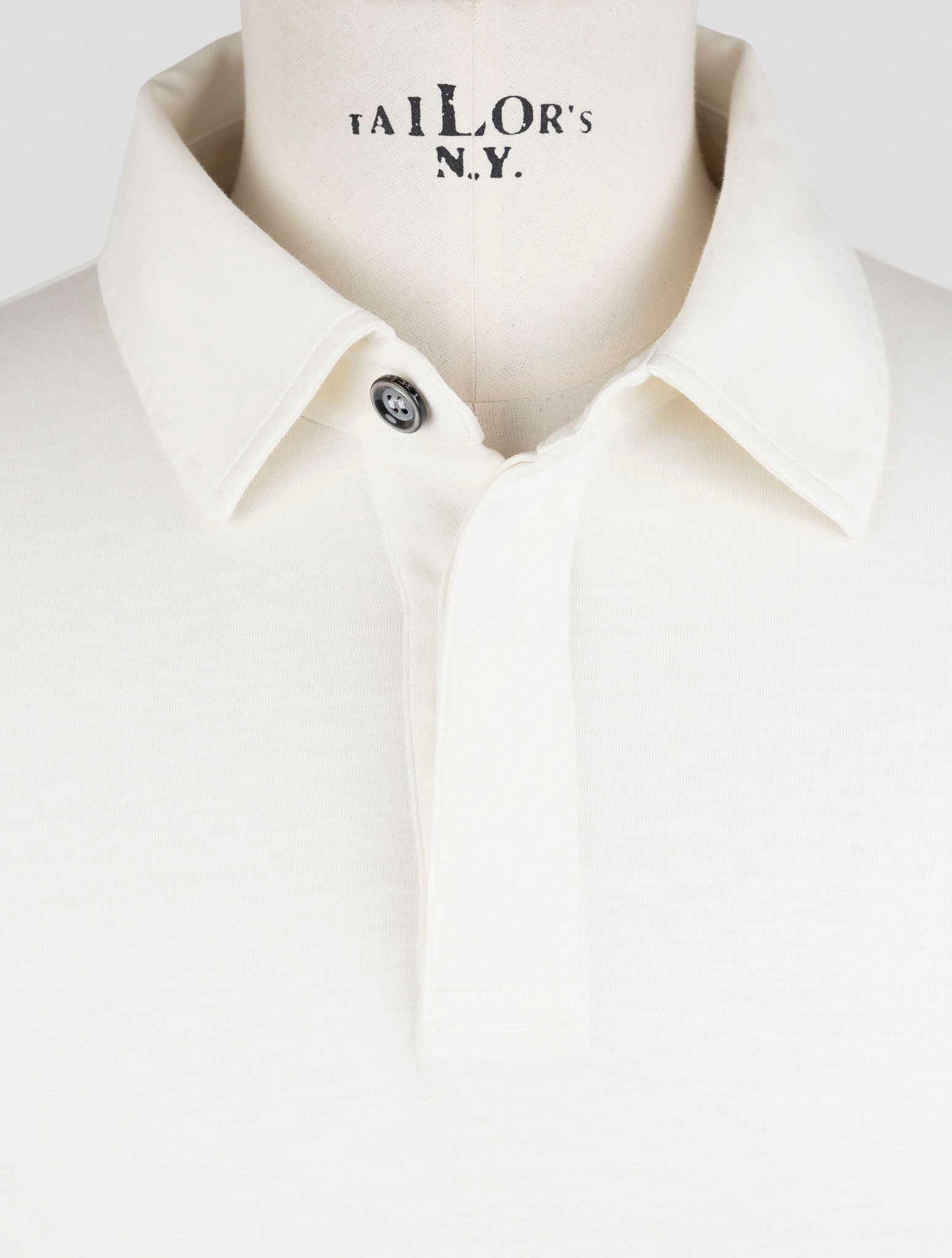 Kiton White Silk Cotton Sweater Polo