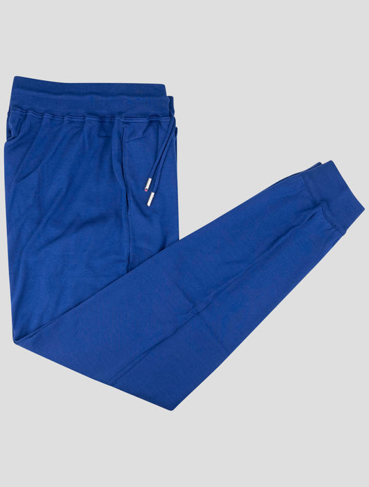 Kiton Blue Cotton Jogging Pants