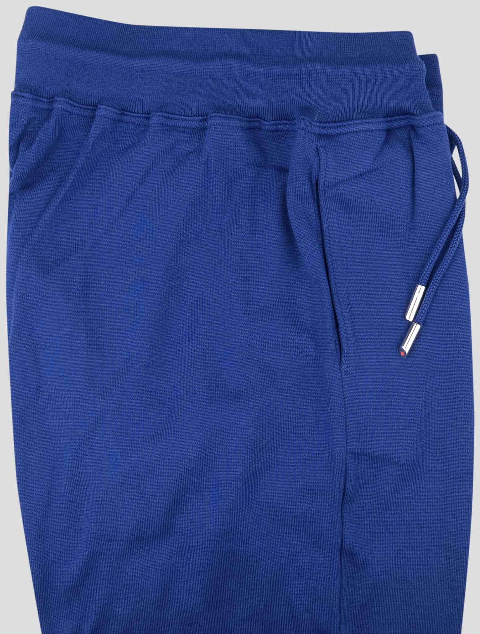 Kiton Blue Cotton Jogging Pants