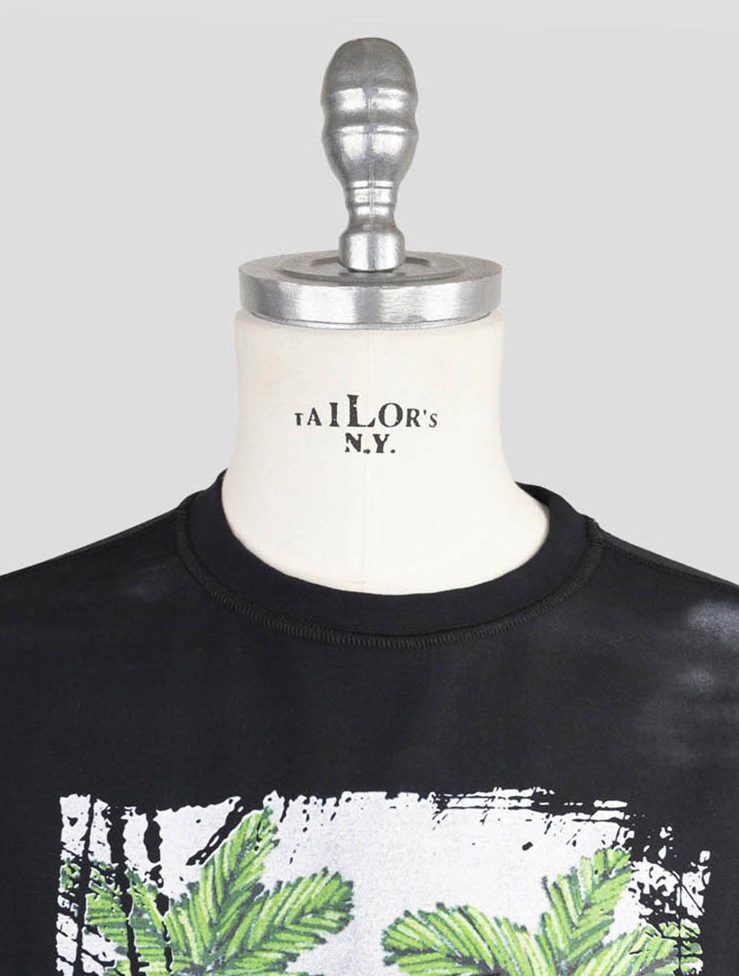 Kiton Blue Cotton Ea Sweater Crewneck