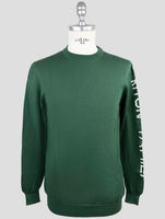 Kiton Green Cotton Sweater Crewneck