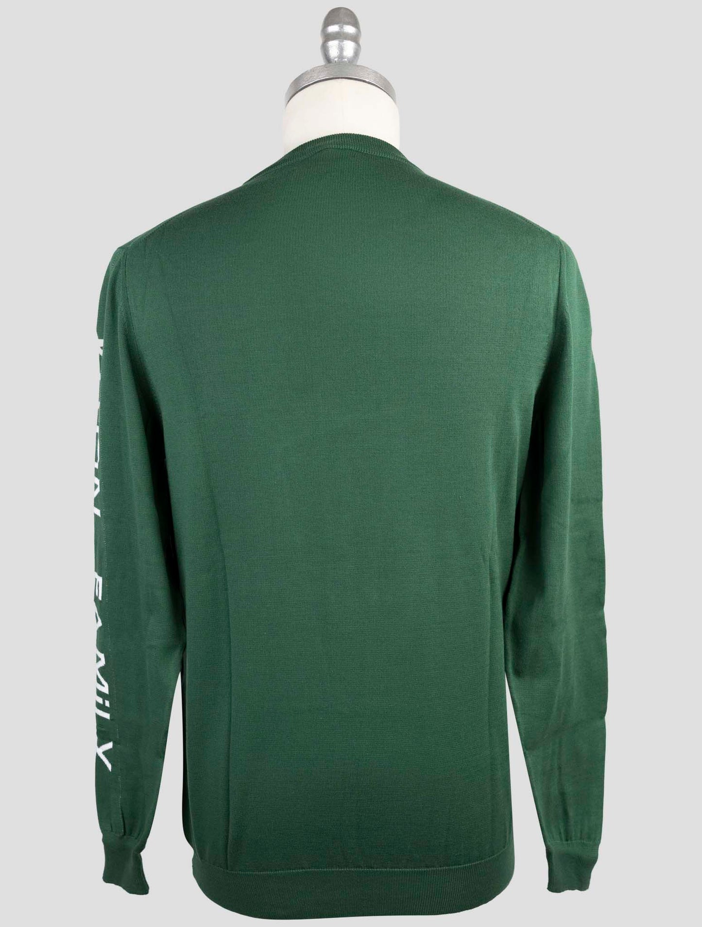 Kiton Green Cotton Sweater Crewneck