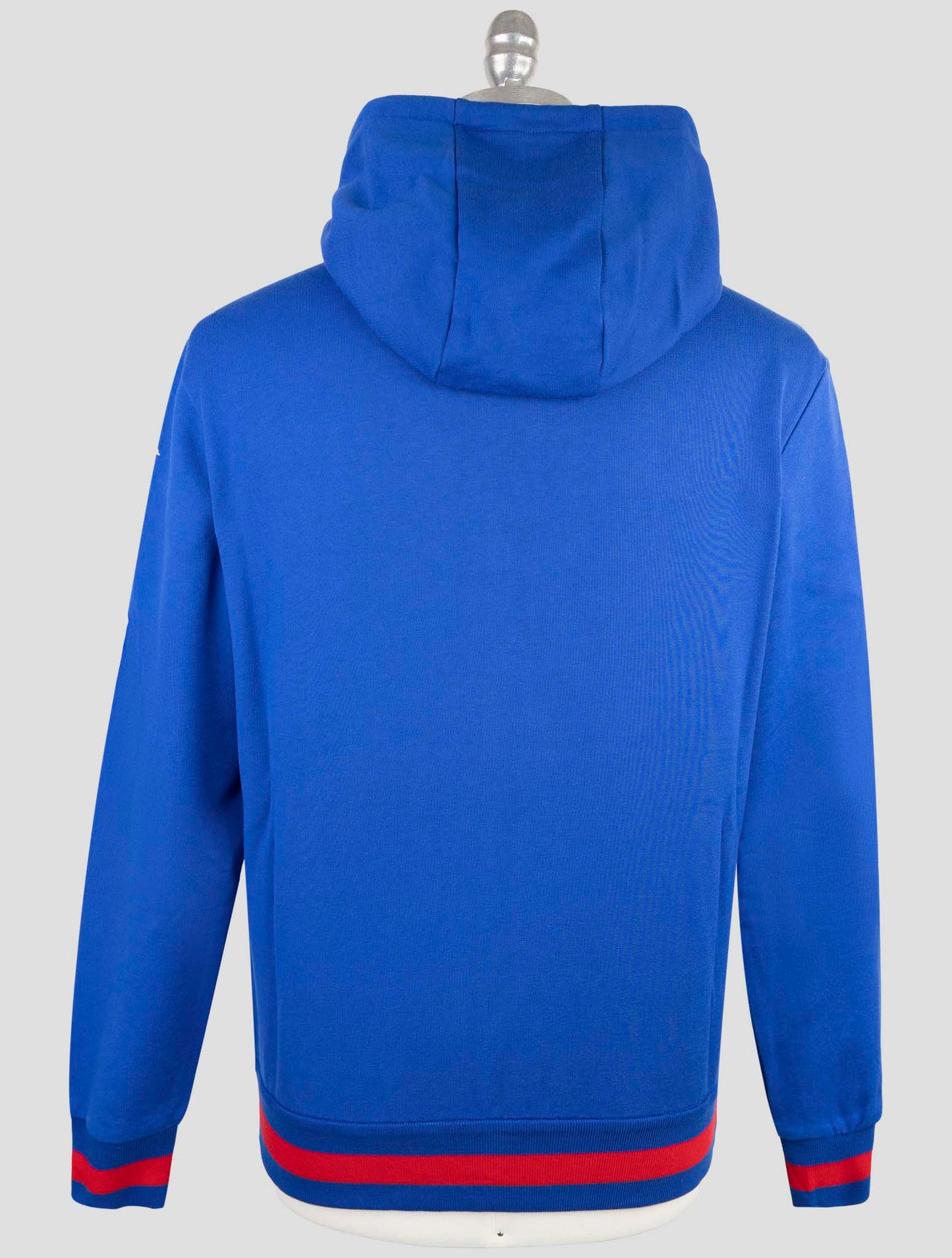 Kiton Blue Cotton Sweater Full Zip Hoddie