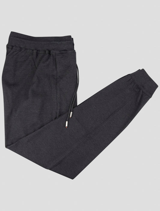 Kiton Blue Cotton Jogging Pants