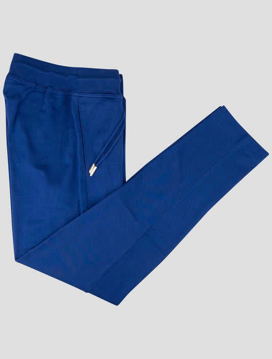 Kiton Blue Cotton Jogging Pants