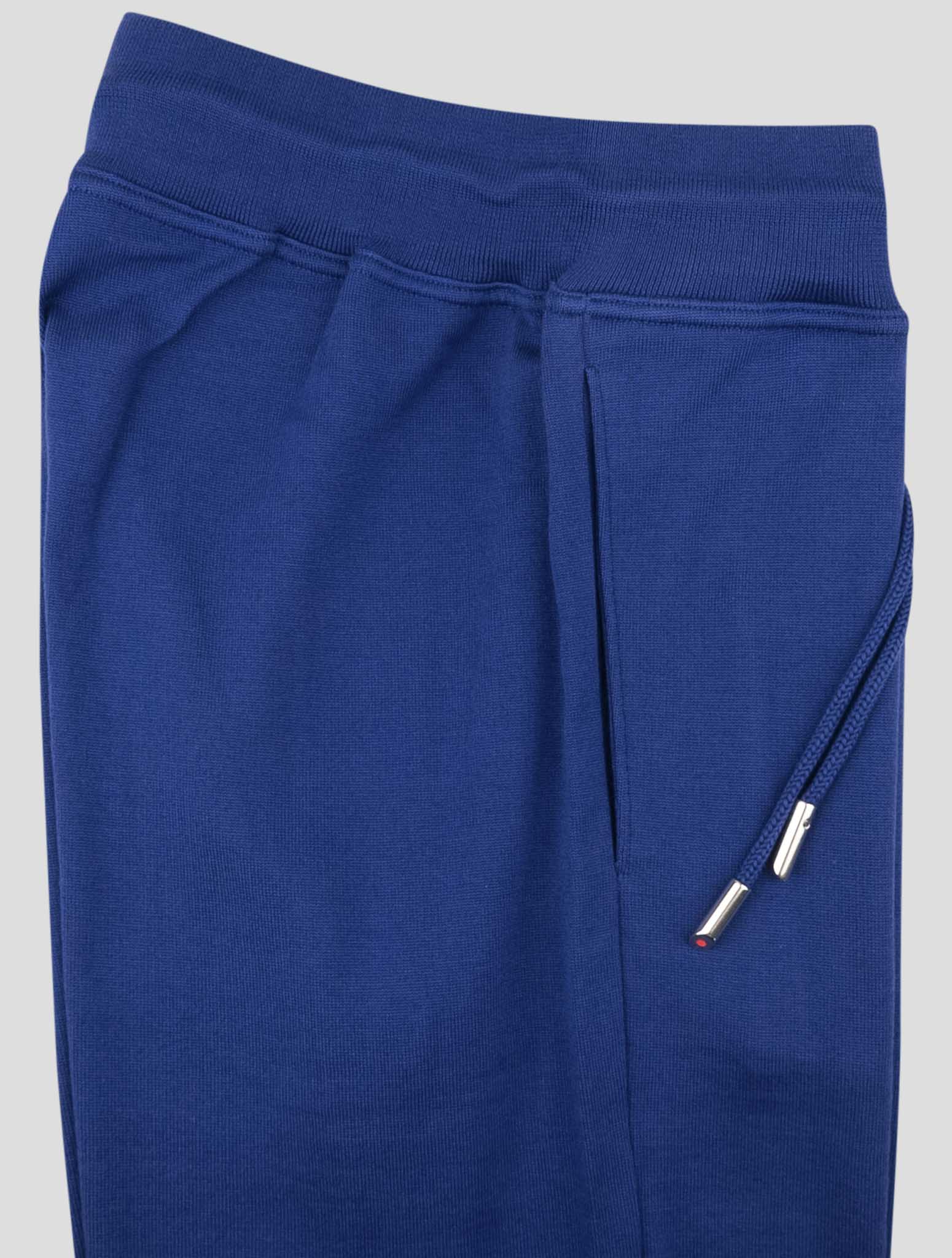 Kiton Blue Cotton Jogging Pants