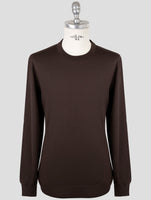 Kiton Brown Wool Sweater Crewneck