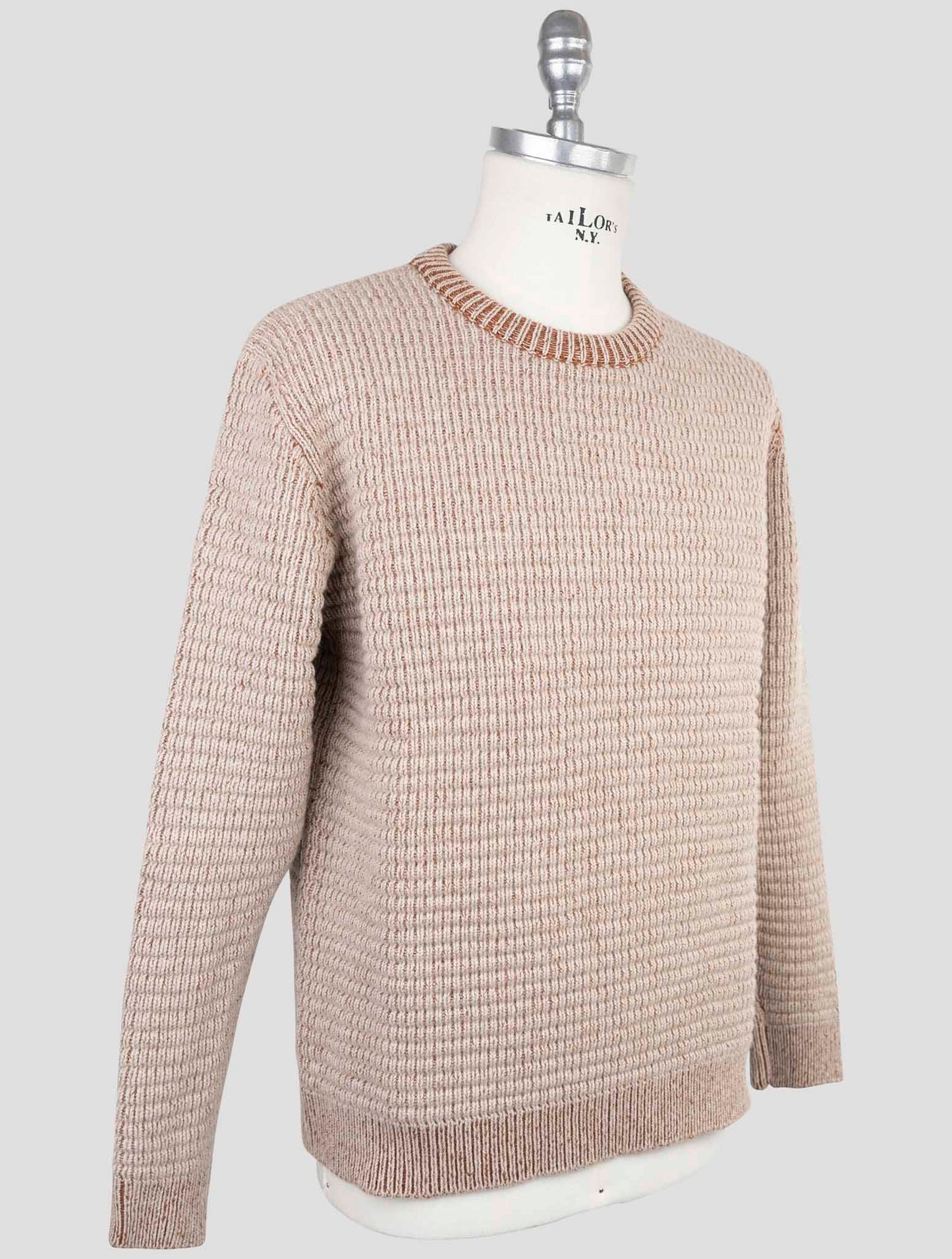 Kiton Brown Cashmere Sweater Crewneck