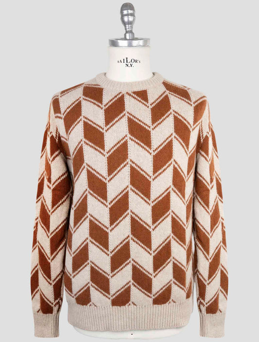 Kiton Brown Cashmere Sweater Crewneck