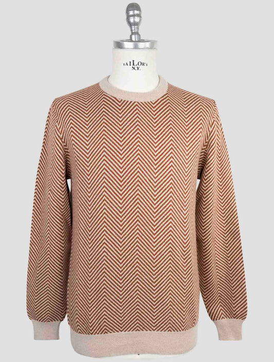 Kiton Brown Cashmere Sweater Crewneck