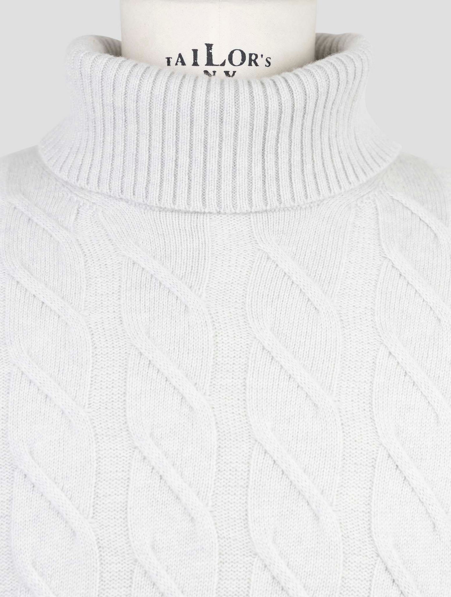 Kiton Gray Cashmere Turtleneck