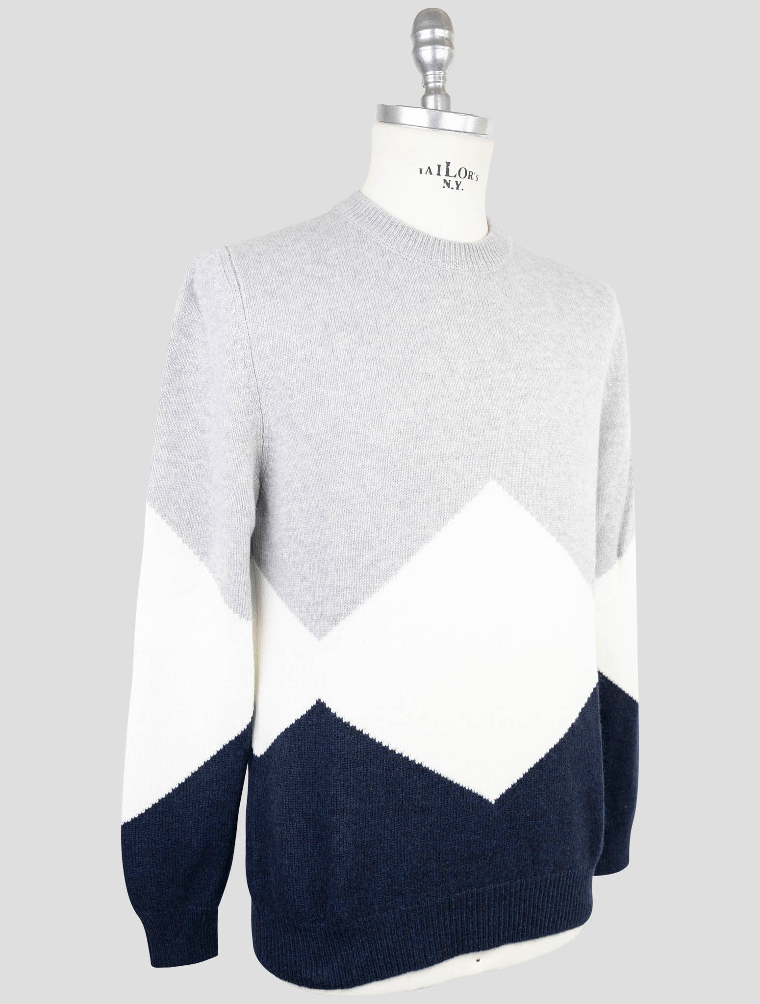 Kiton Multicolor Cashmere Sweater Crewneck
