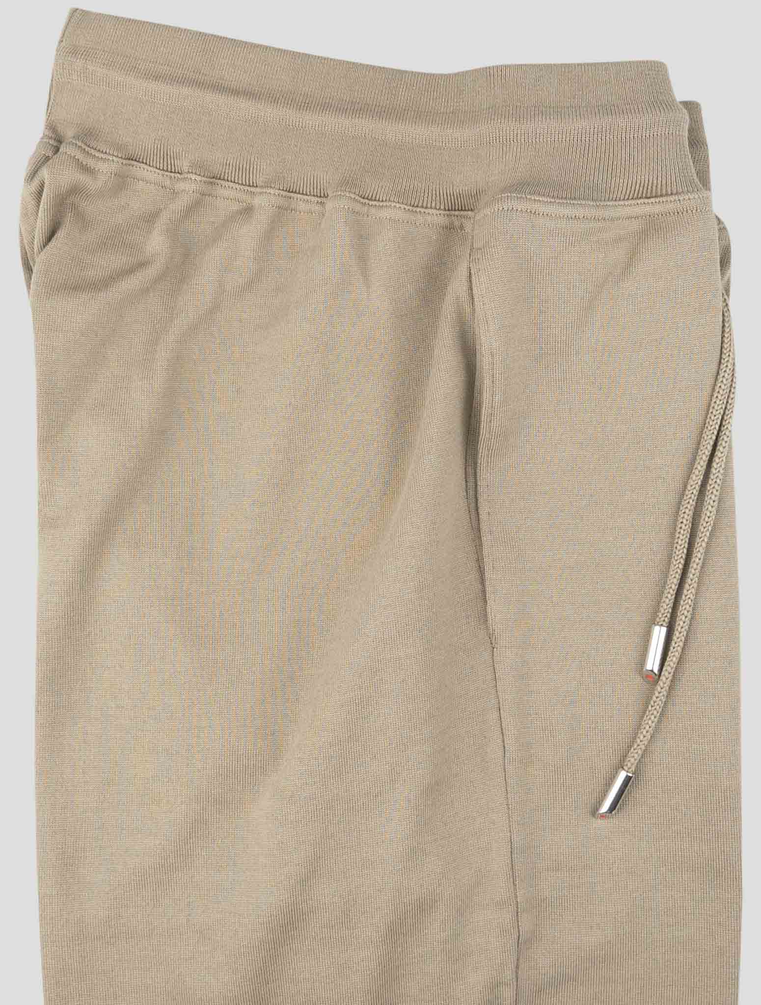 Kiton Brown Cotton Jogging Pant