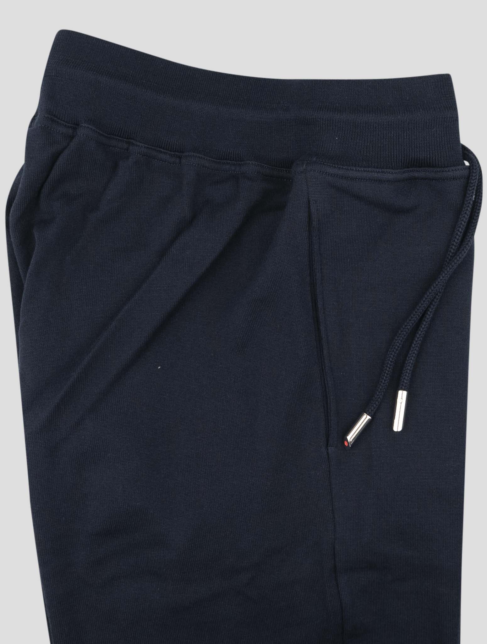 Kiton Blue Cotton Jogging Pant
