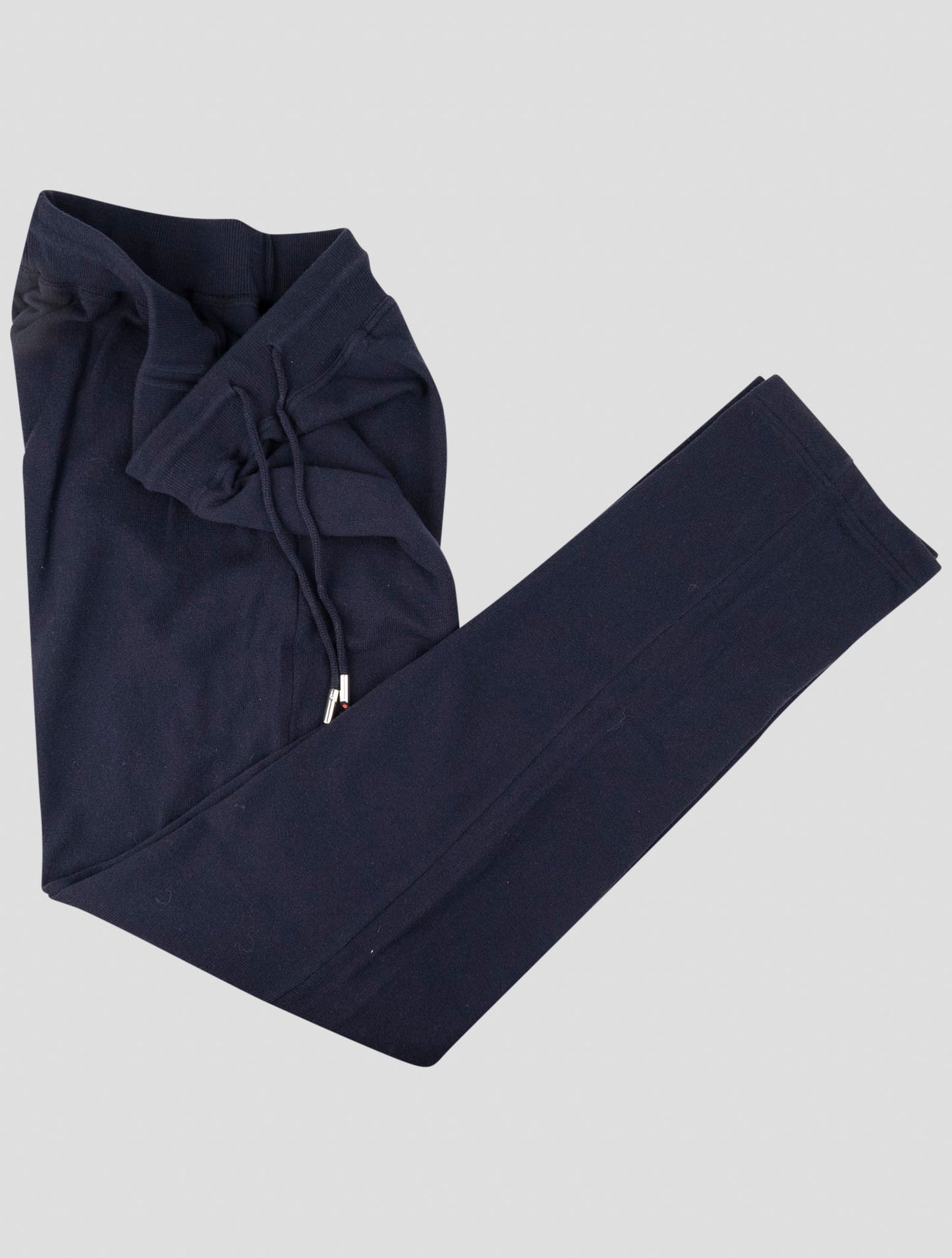 Kiton Blue Wool Jogging Pant