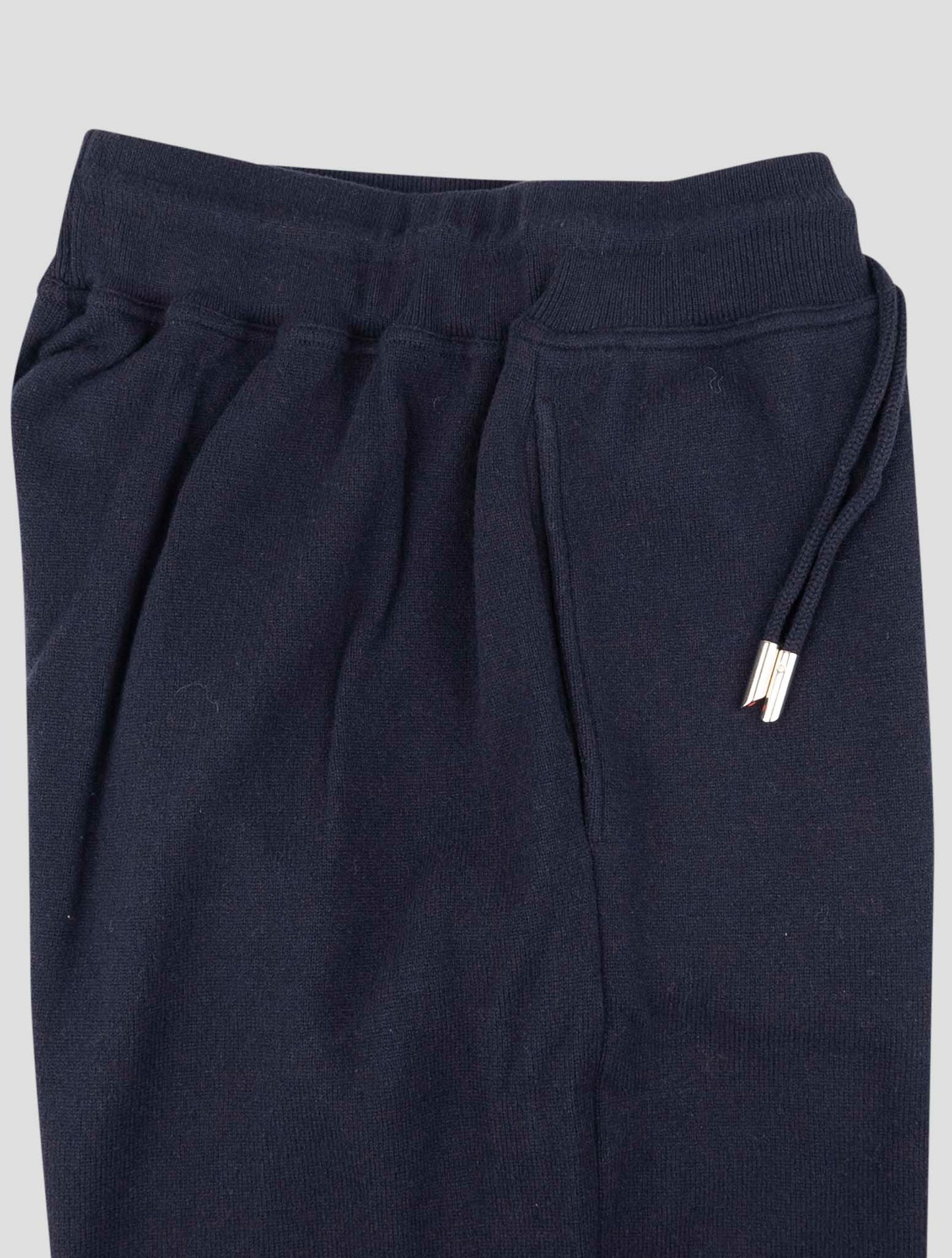 Kiton Blue Wool Jogging Pant