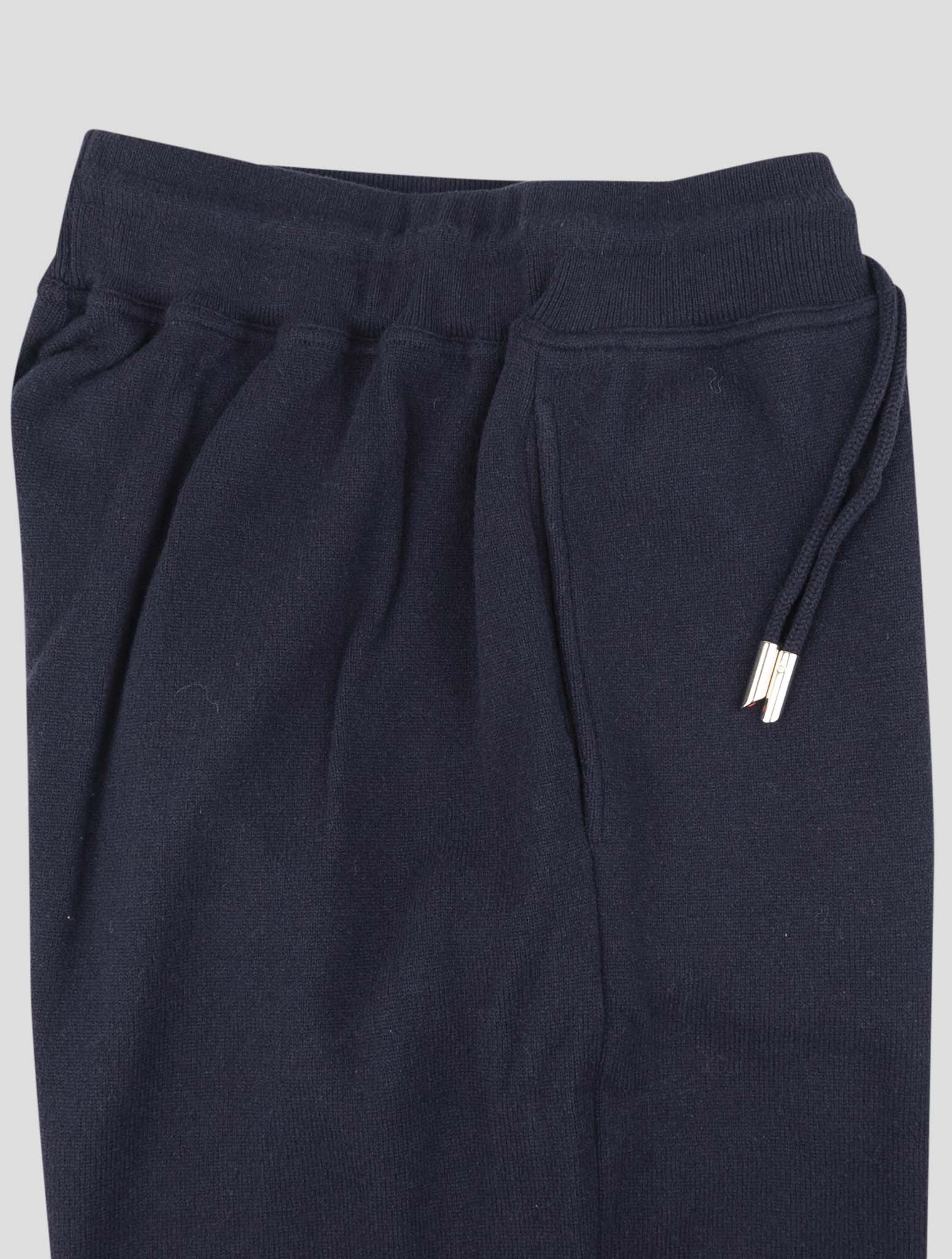 Kiton Blue Wool Jogging Pant