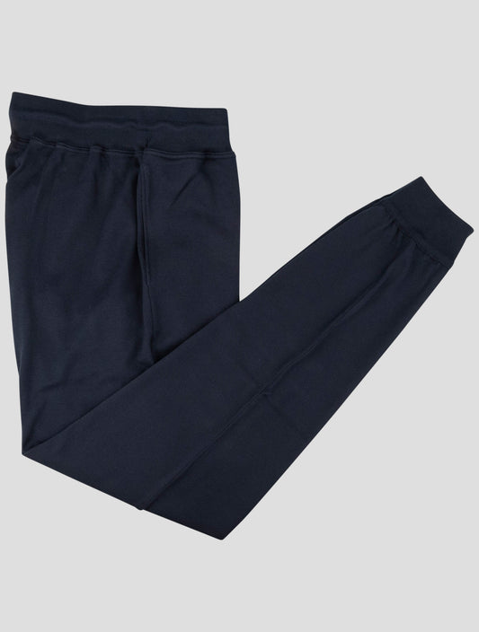 Kiton Blue Cotton Jogging Pant