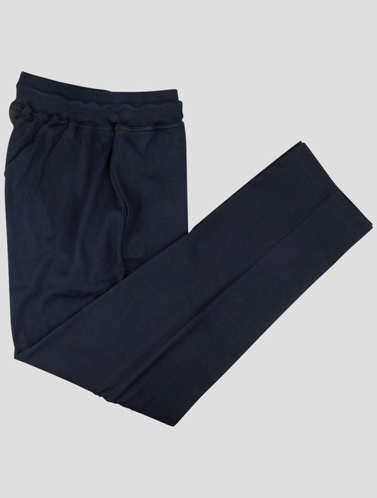 Kiton Blue Cotton Jogging Pant