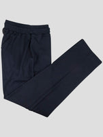 Kiton Blue Cotton Jogging Pant