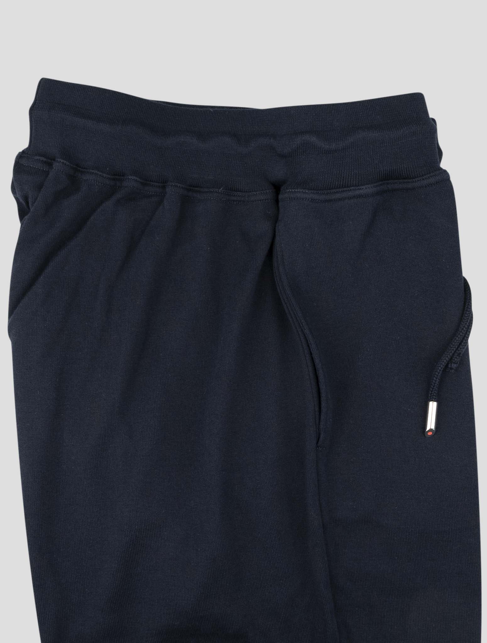 Kiton Blue Cotton Jogging Pant