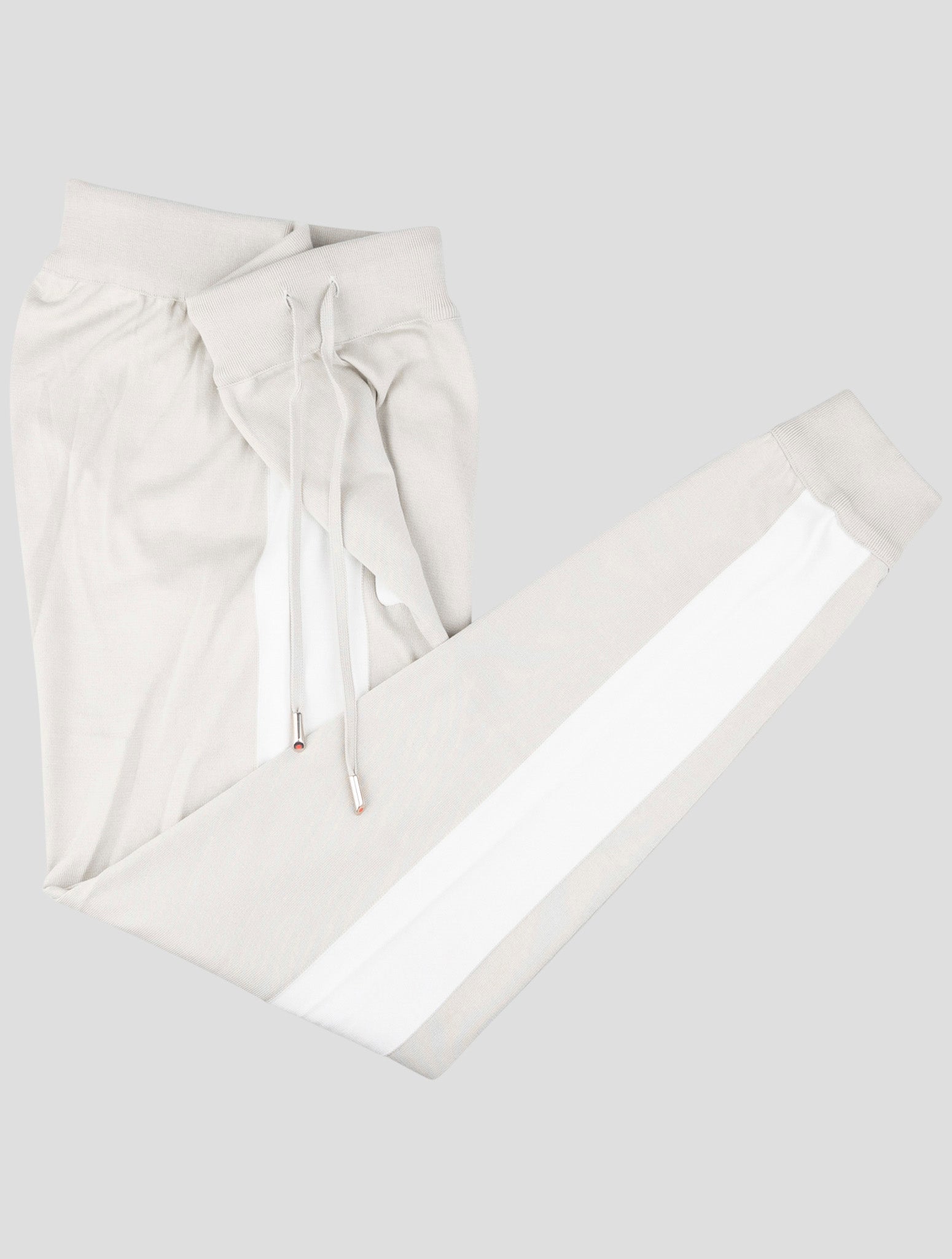 Kiton Gray Cotton Jogging Pant