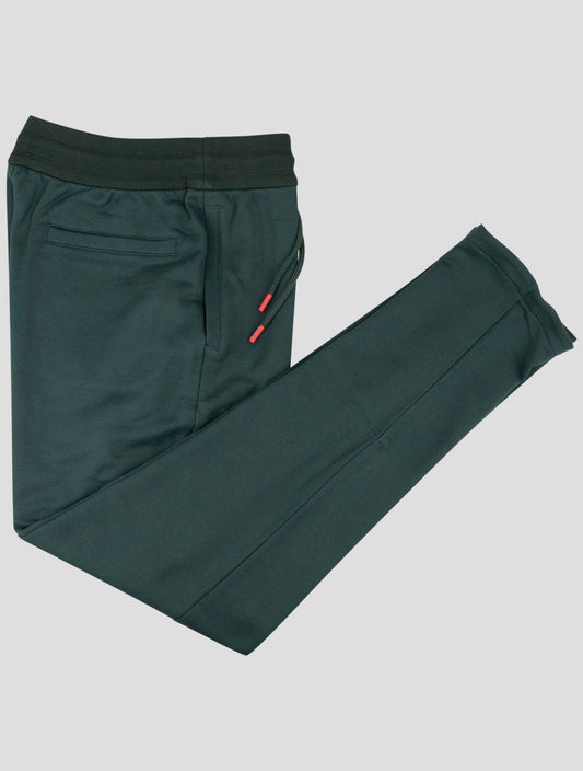Kiton Green Cotton Jogging Pant