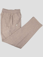 Kiton Brown Wool Jogging Pants