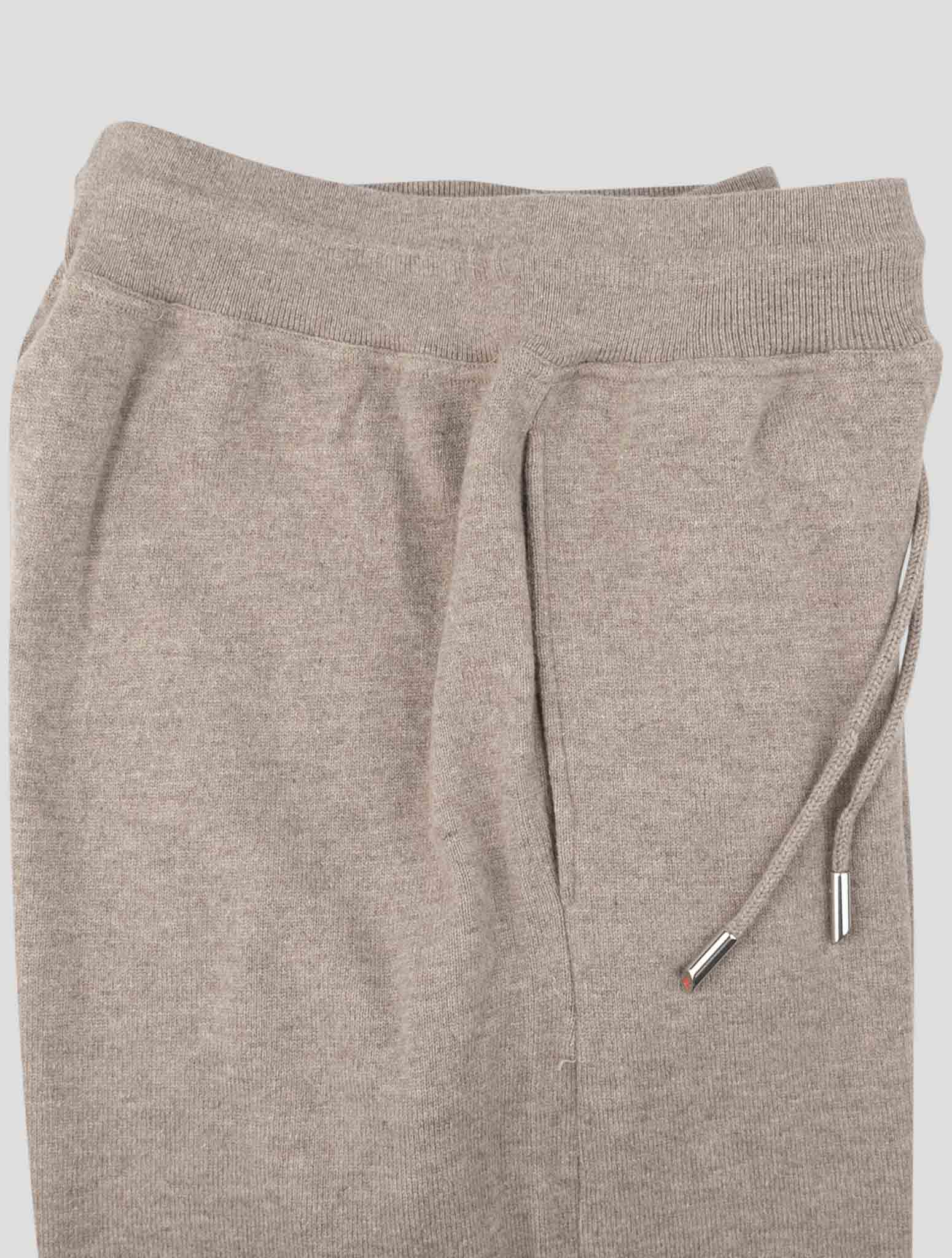 Kiton Brown Wool Jogging Pants