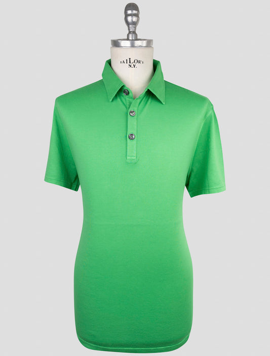Kiton Green Cotton Cashmere Polo
