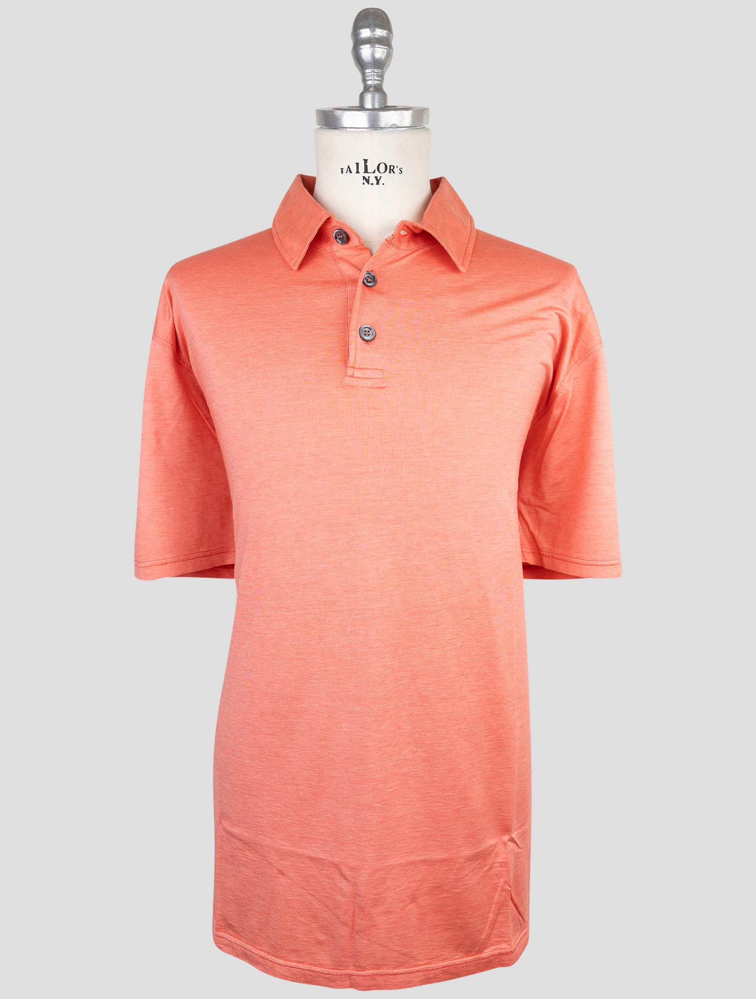 Kiton Pink Silk Cotton Polo