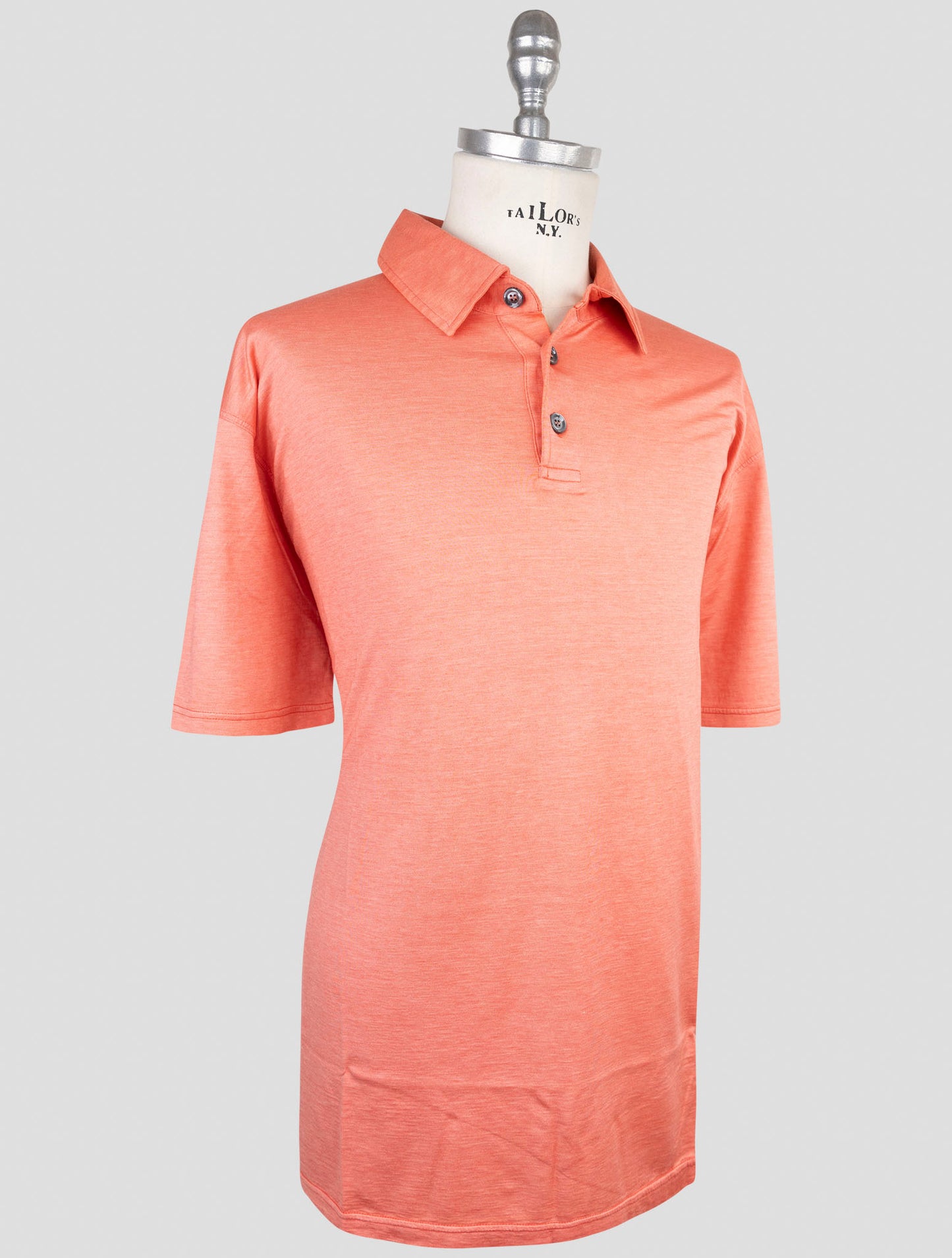Kiton Pink Silk Cotton Polo
