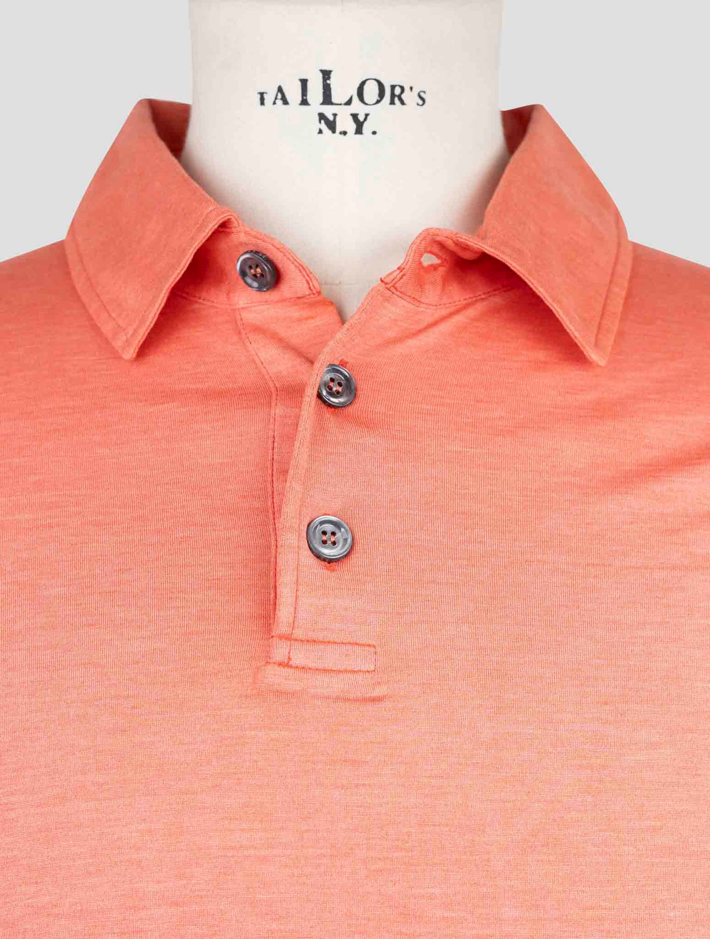 Kiton Pink Silk Cotton Polo
