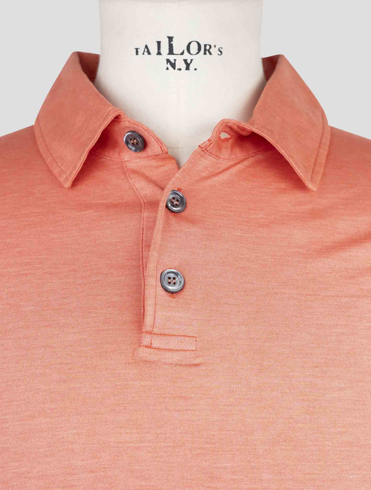 Kiton Pink Silk Cotton Polo