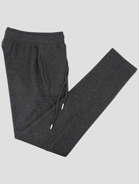 Kiton Dark Gray Wool Jogging Pants