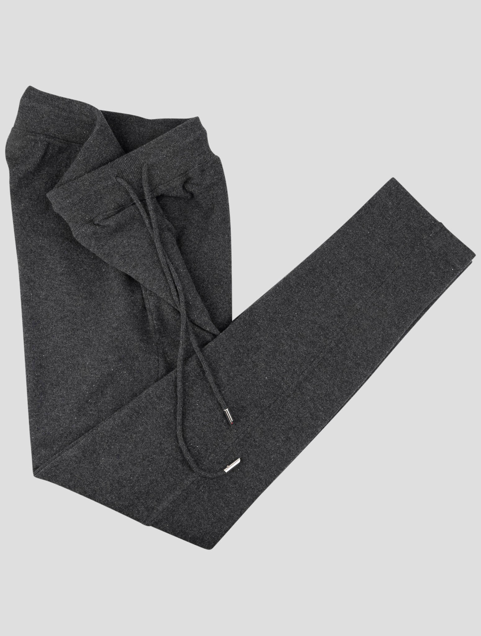 Kiton Dark Gray Wool Jogging Pants