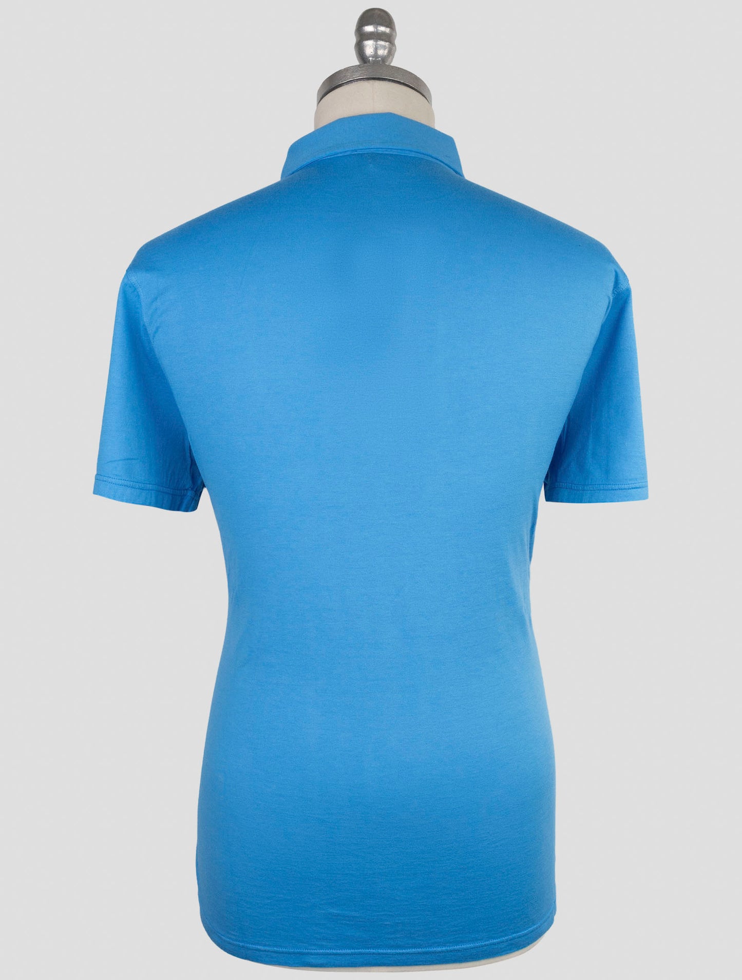 Kiton Light Blue Cotton Cashmere Polo