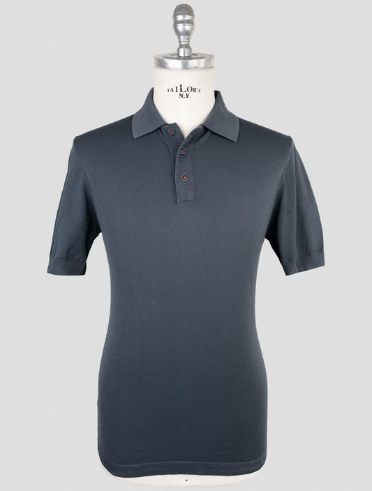 Kiton Dark Gray Cotton Polo