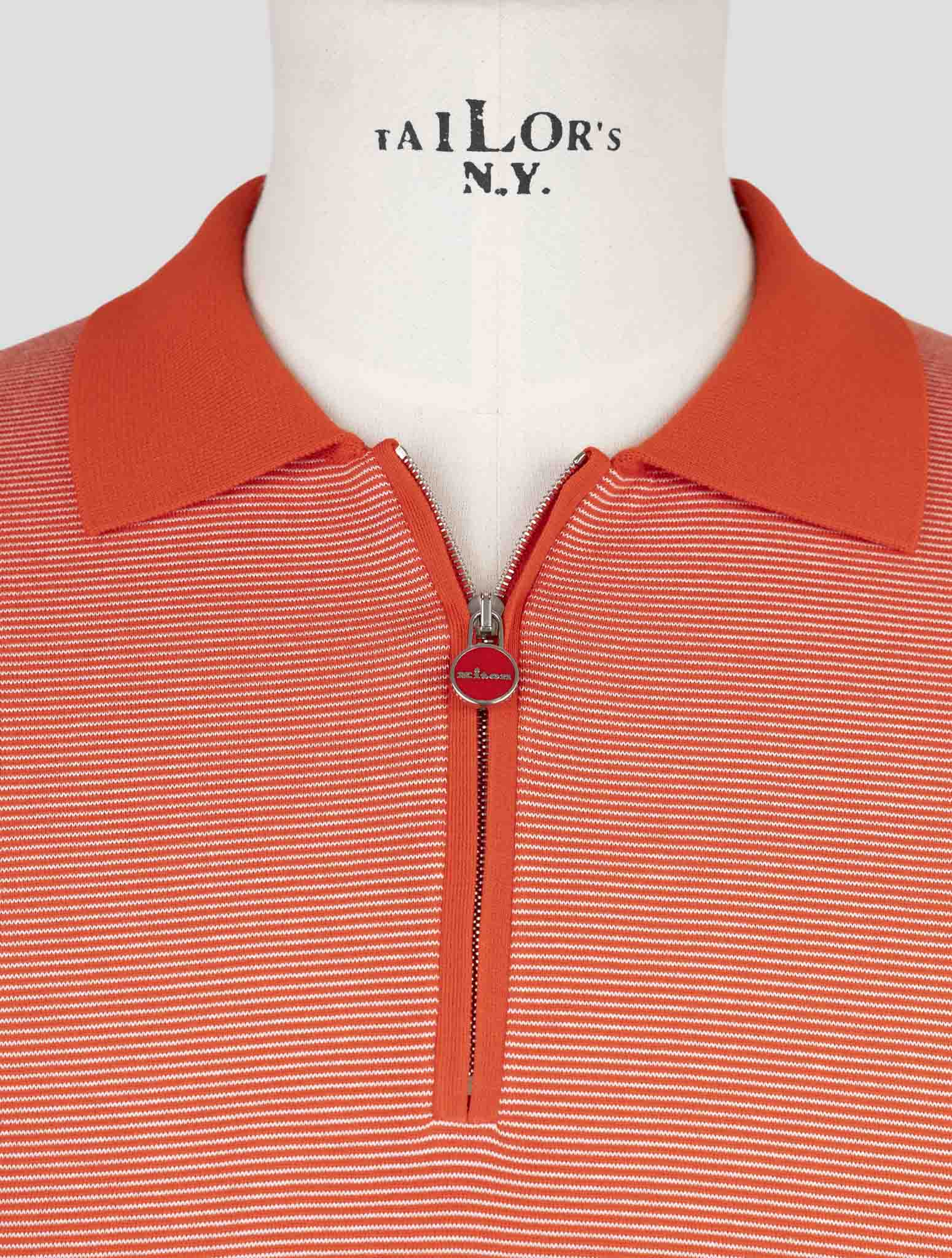 Kiton Red Cotton Polo