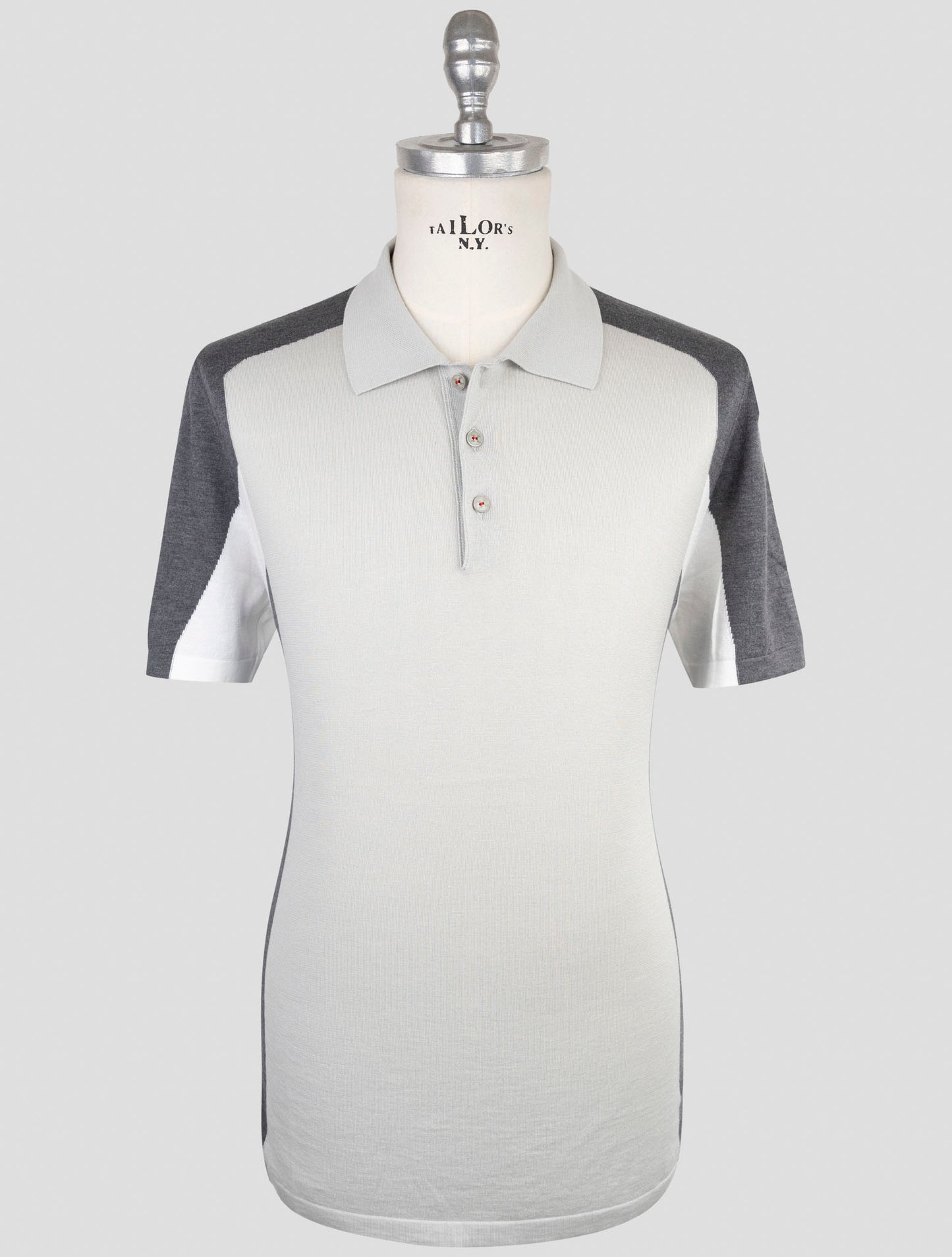 Kiton Gray Cotton Polo