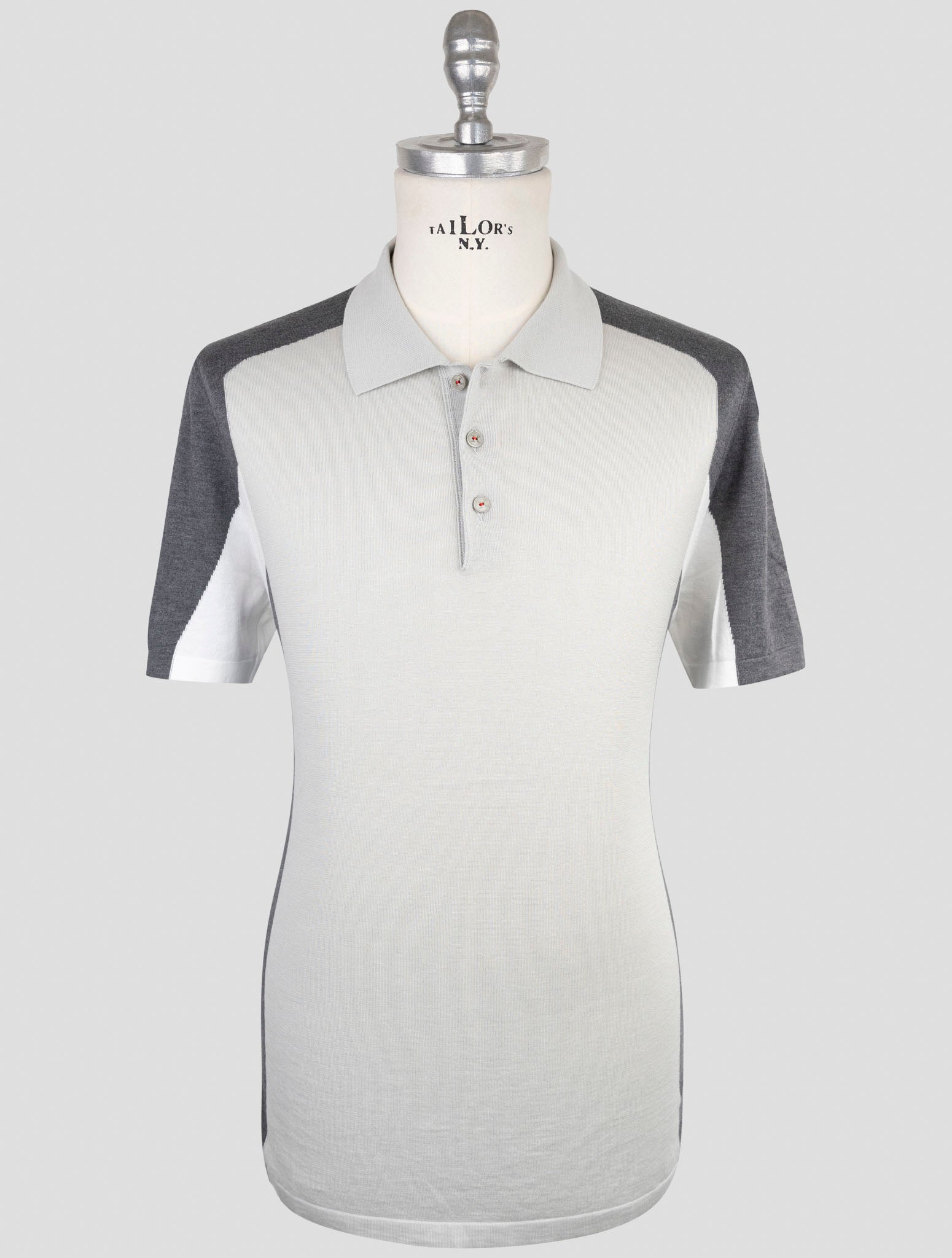 Kiton Gray Cotton Polo