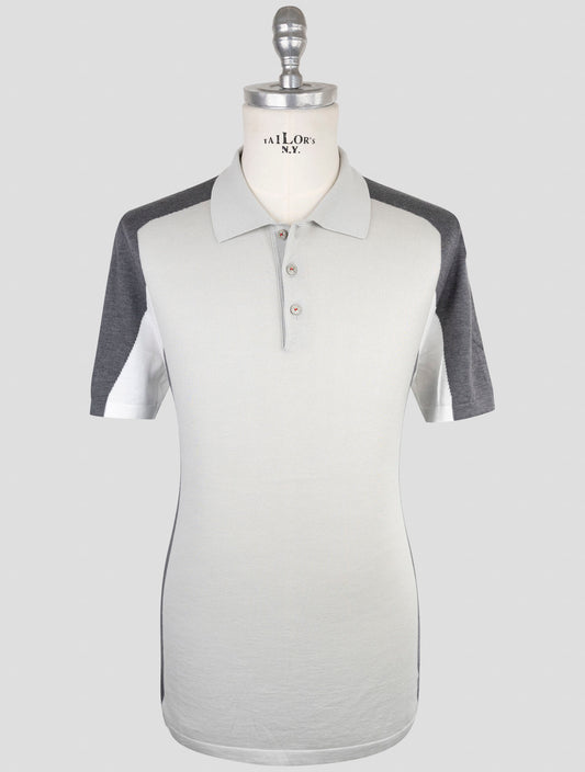 Kiton Gray Cotton Polo