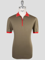 Kiton Brown Cotton Polo