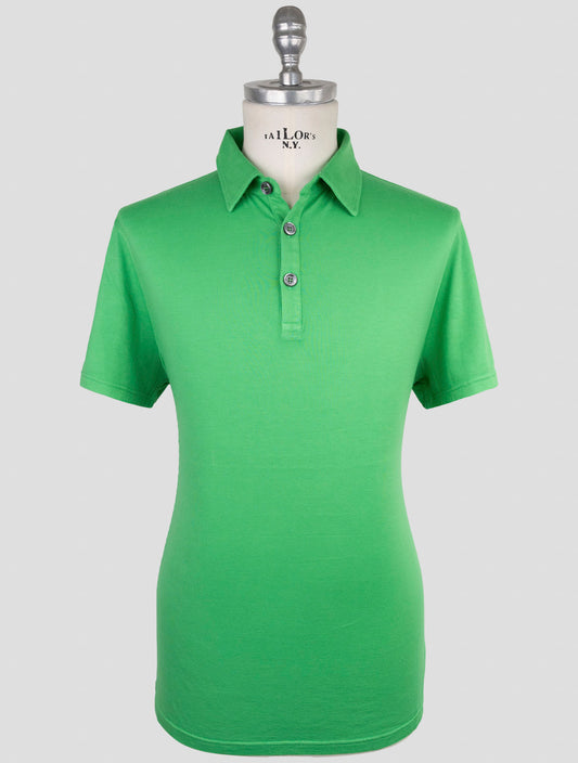 Kiton Green Cotton Cashmere Polo
