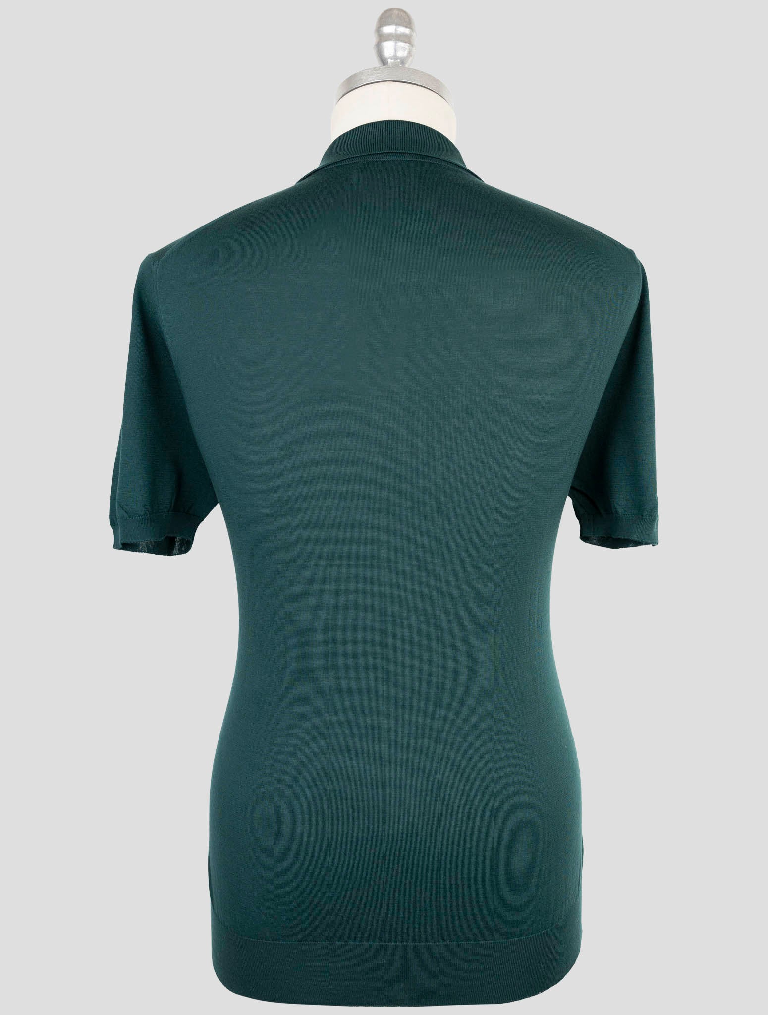 Kiton Green Cotton Polo