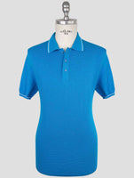 Kiton blue Cotton Polo