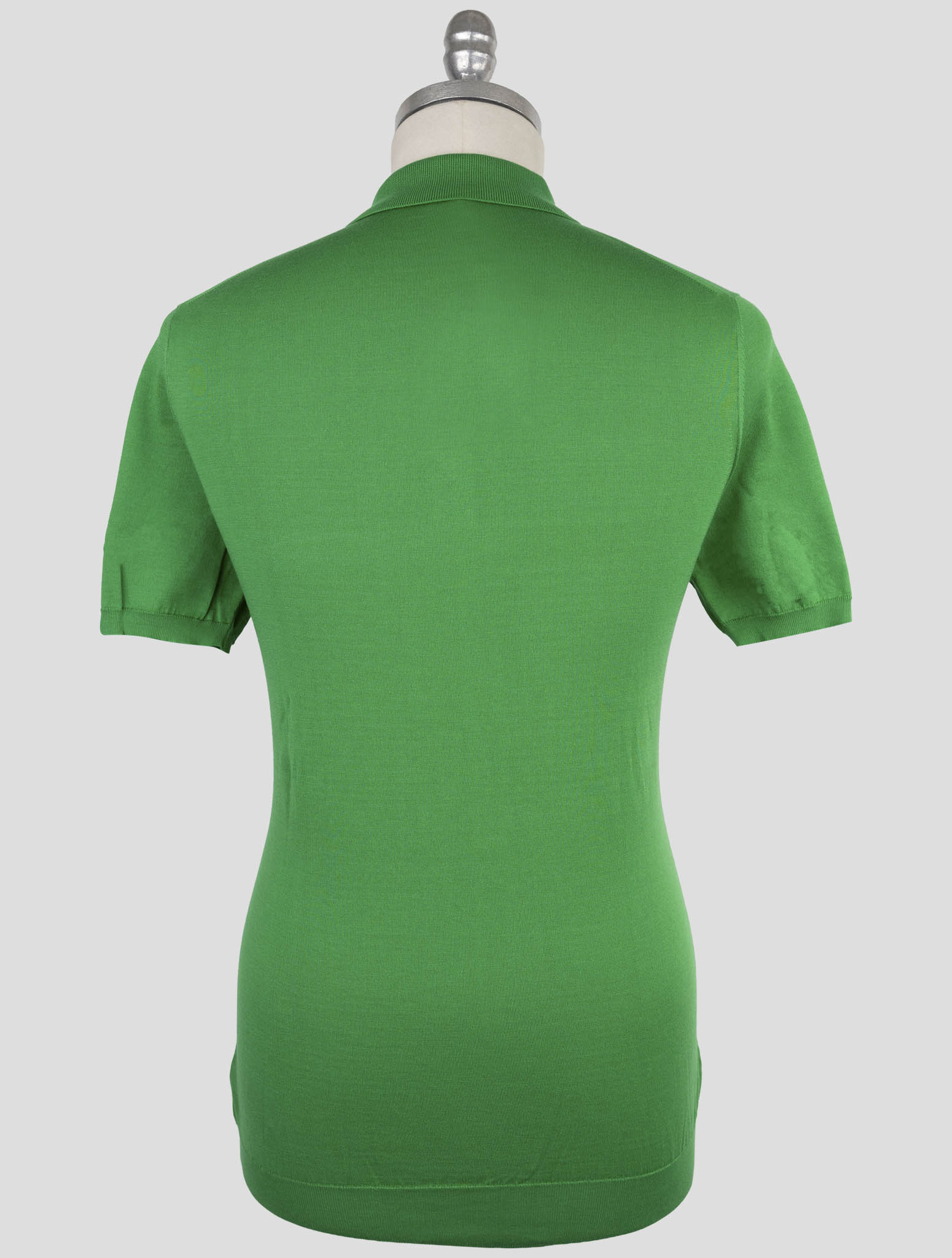 Kiton Green Cotton Polo